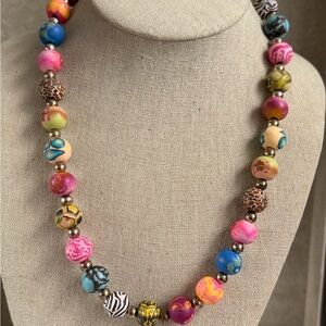 Vibrant Multicolor Viva Beads Necklace